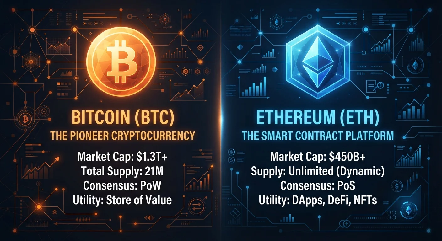 Bitcoin vs. Ethereum: Foundational Differences New Investors Should Know