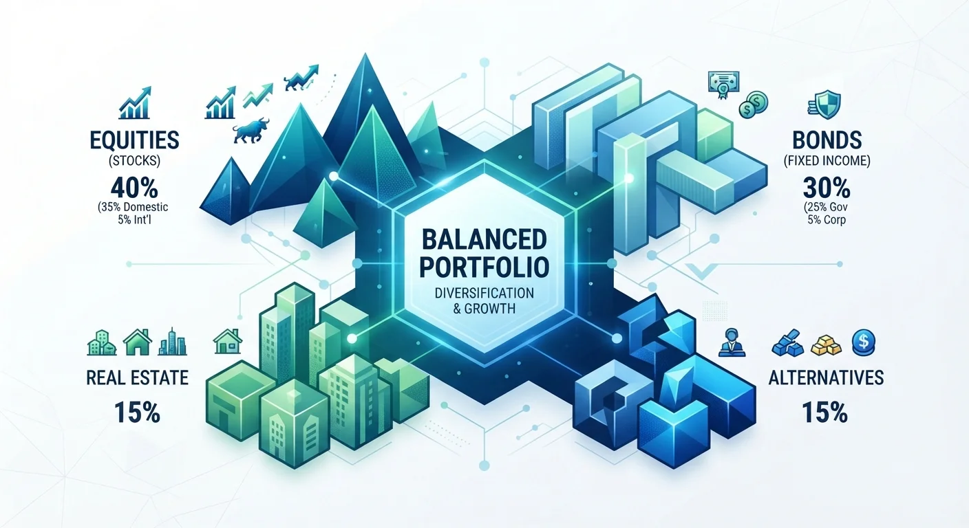 Diversification Across Asset Classes: What a Balanced Growth Portfolio Actually Looks Like