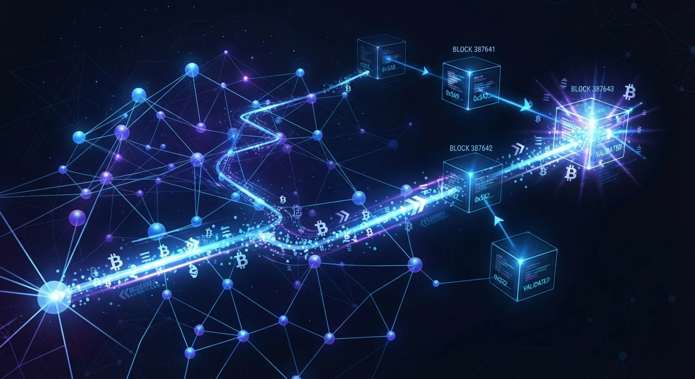 How a Crypto Transaction Actually Travels from Sender to Recipient