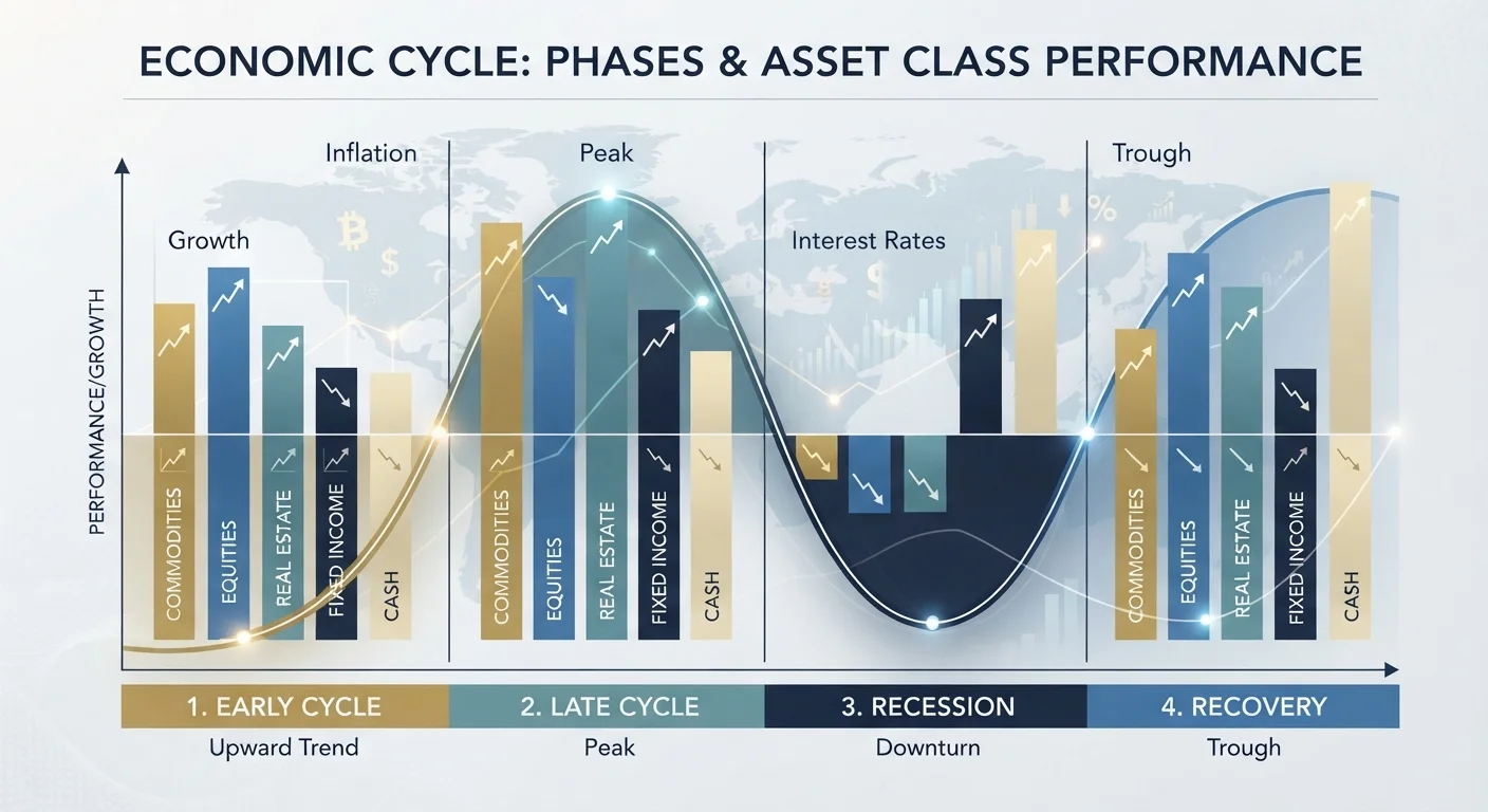 How Each Asset Class Tends to Behave at Different Points in the Economic Cycle