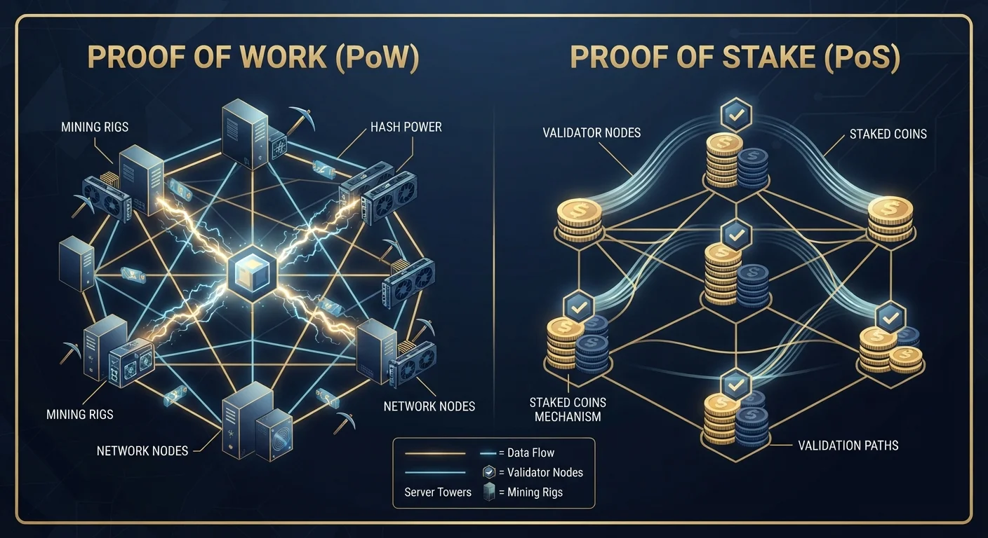 Proof of Work vs. Proof of Stake: The Consensus Debate Explained