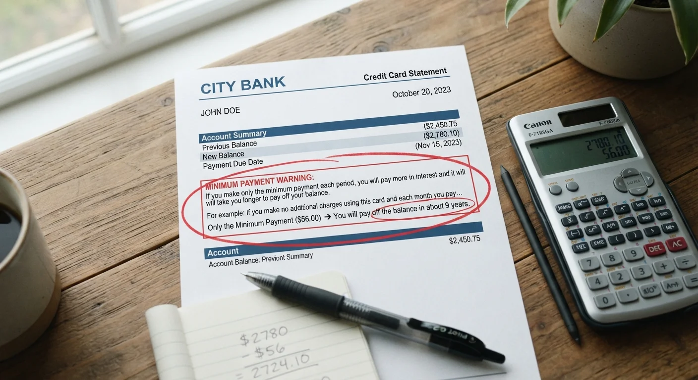The Minimum Payment Trap: Why Paying Less Costs More